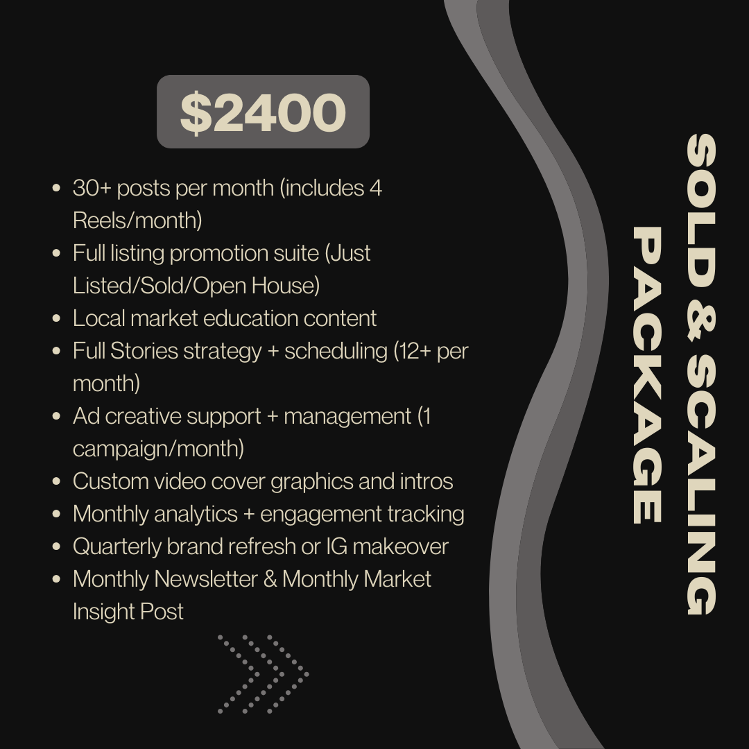 The Sold & Scaling Package : Full Social Media Management Service