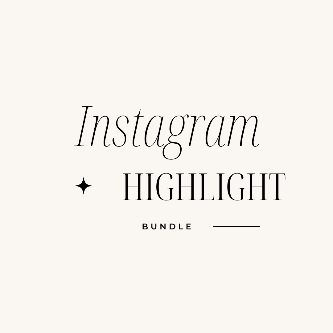 Instagram Highlight Bundle : One-Time Service